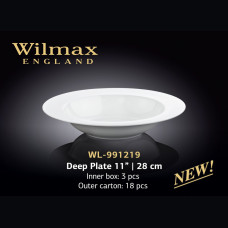 Тарелка глубокая круглая Wilmax 28см/800ml WL-991219 / A