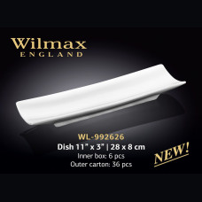 Блюдо прямокутна Wilmax 28х8 см WL-992626