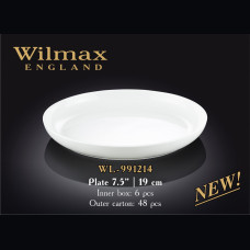 Тарелка десертная круглая Wilmax 19 см WL-991214 / A