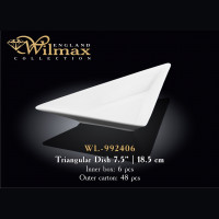 Блюдо трикутна Wilmax 18.5 см WL-992406