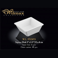 Емкость для закусок Wilmax 9.5x9.5×4см/V150ml WL-992495