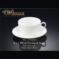 Чашка чайна&блюдце Wilmax 250 мл WL-993000 / AB