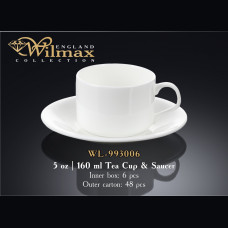 Чашка чайная&блюдце Wilmax 160 мл WL-993006 / AB
