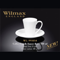 Кофейная чашка и блюдце Wilmax 110 мл WL-993054 / AB