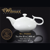 Чайник заварочный Wilmax 450 мл WL-994001 / 1C