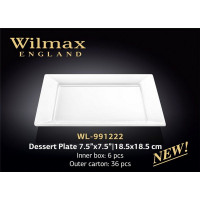 Тарілка десертна Wilmax 18,5 см WL-991222/A