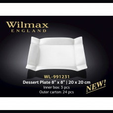 Тарелка десертная Wilmax 20х20 см WL-991231 / A