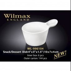 Ємність для закусок/десертів Wilmax 10x7x4см/V100ml WL-996104 / A