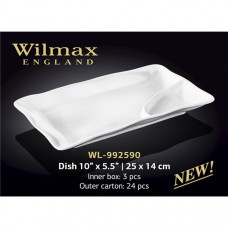 Блюдо прямокутна Wilmax 25х14 см WL-992590