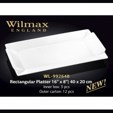 Блюдо прямоугольное Wilmax 40х20 см WL-992648 / A