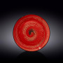 Тарелка обеденная Wilmax SPIRAL RED 25,5 см WL-669214 / A