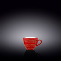 Чашка кофейная Wilmax SPIRAL RED 75 мл WL-669233 / A