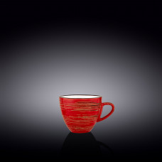 Чашка кавова Wilmax SPIRAL RED 110 мл WL-669234/A