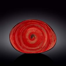 Блюдо камінь Wilmax SPIRAL RED 33х24,5 см WL-669242/A