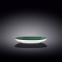 Тарелка десертная Wilmax SPIRAL GREEN 20,5 см WL-669512 / A